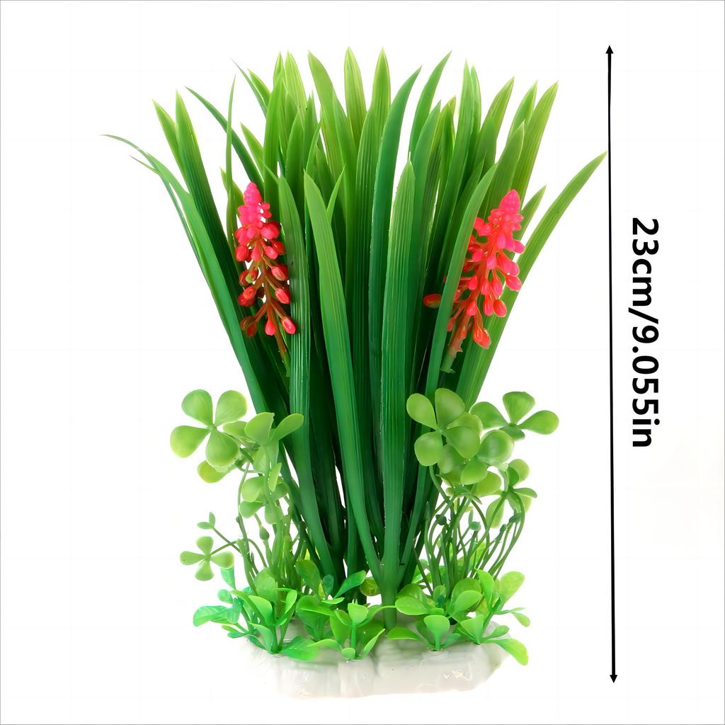 1 szt. Sztuczne Plastikowe Rośliny Wodne Rośliny do Akwarium Dekoracja Krajobrazu Tło do Zbiornika Rybnego Sztuczne Rośliny Wodne