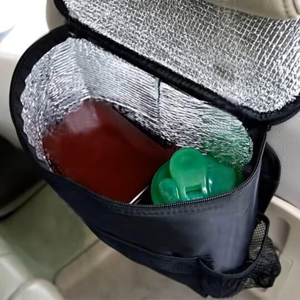 Multi-Pocket Car Seat Back Organizer Multi-functional Cooler Storage Bag  Car Interior Accessories