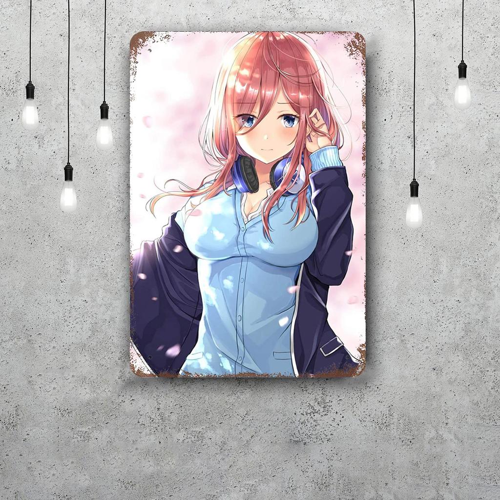 quintessential quintuplets TV drama Retro Vintage Tin Sign Poster Decorative Plaque Metal Plate Wall Decor