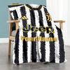 Juventus Customize Text Blanket Cozy Personalized Blanket Warmthful Decor for Chair Home Decor Bed Sofa for All Occasions