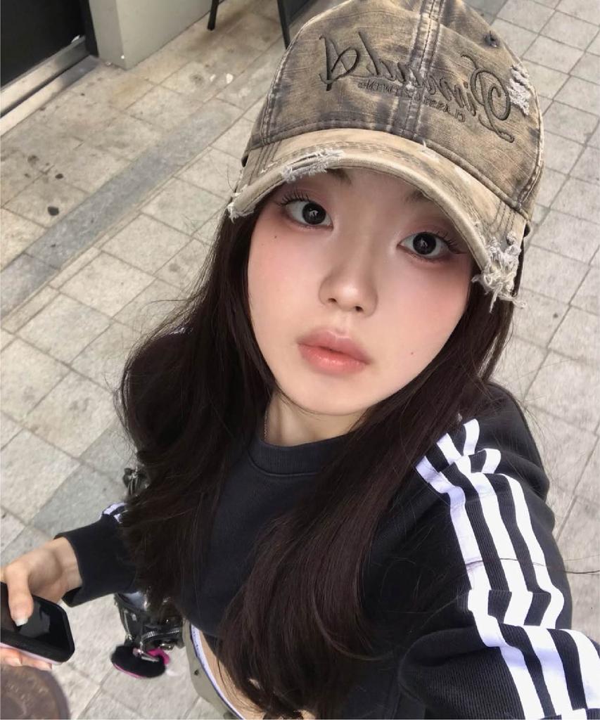 Pimadajiwin Crazy Damaged Washed Ball Cap_4 Colors