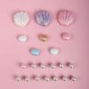 For Croc Shoes Charms Chain Shell Diamond Accessories Set DIY Shoes Buckle Decorations Woman Kids Gifts