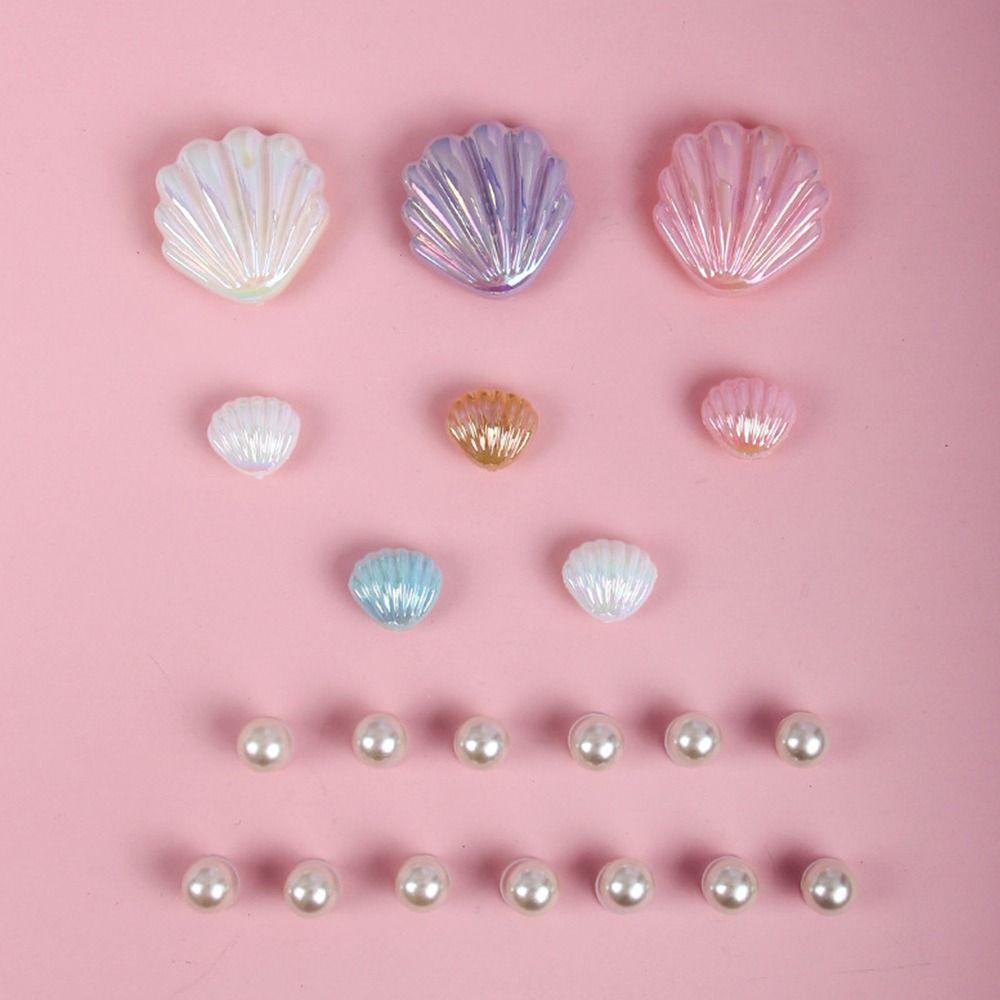 For Croc Shoes Charms Chain Shell Diamond Accessories Set DIY Shoes Buckle Decorations Woman Kids Gifts