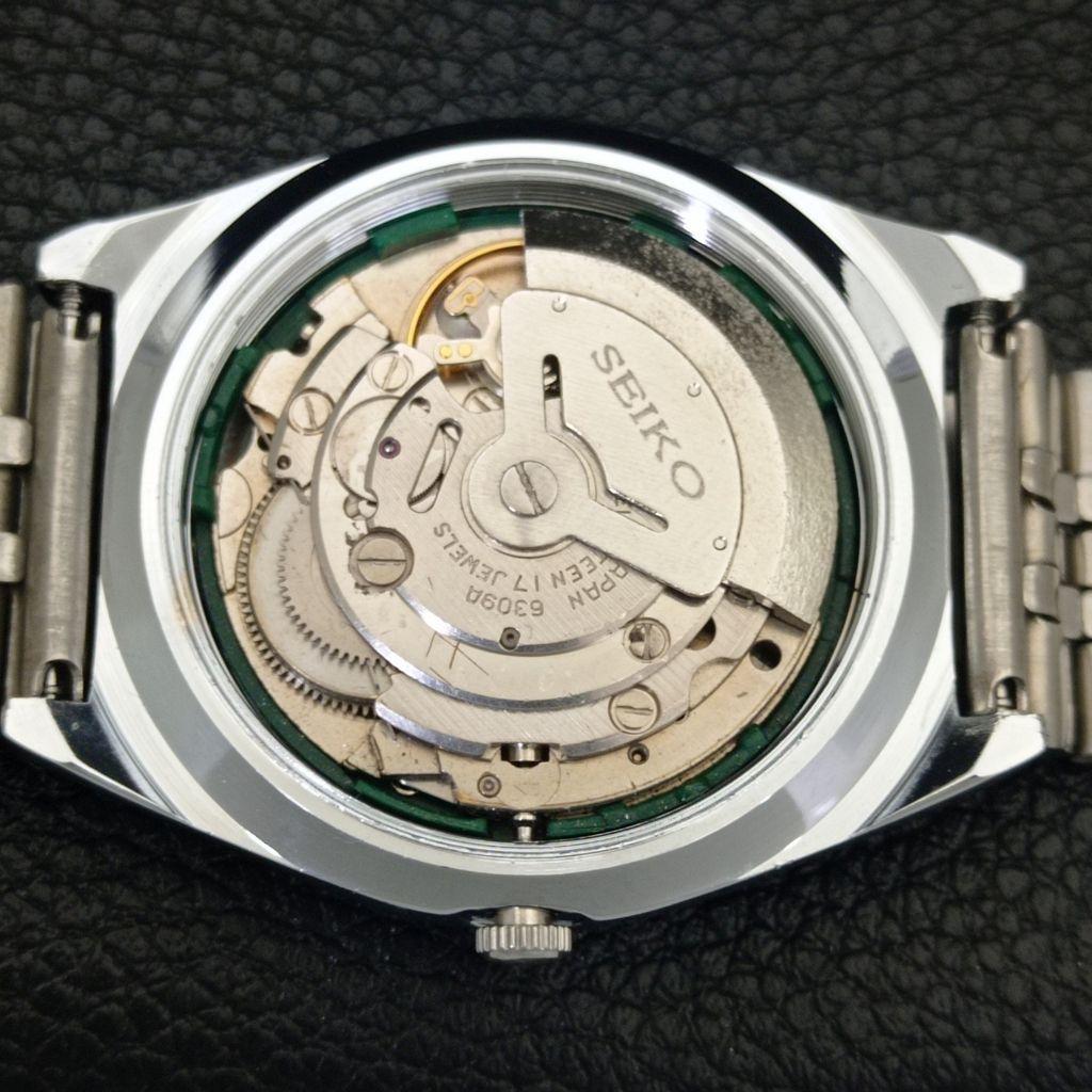 REFURBISHED SEIKO 5 AUTOMATIC 6309A VINTAGE JAPAN MENS WHITE WATCH a441739-1 Sk-a441739