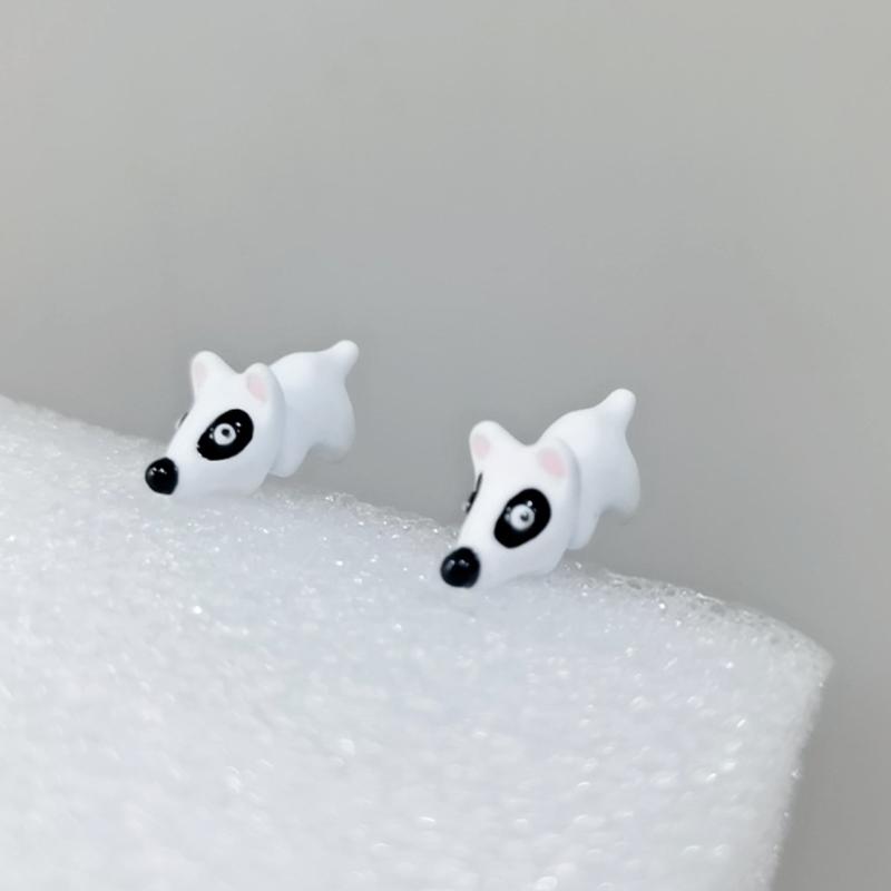 Cute Alloy Ear Studs Suitable for Women and Girls 3D Shark/Dinosaur/Whale Animal Cartoon Biting Ear Stud Earrings