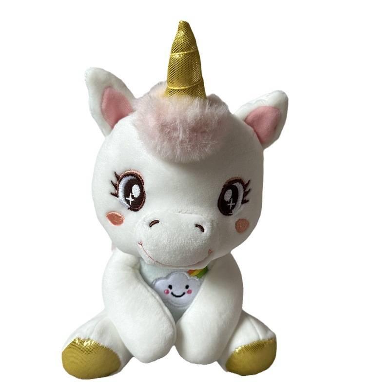 Cute Unicorn Plush Toy Doll With Soft Short Fur Perfect For Sleeping And Cuddling Ideal Gift For Kids 20cm Sitting Style