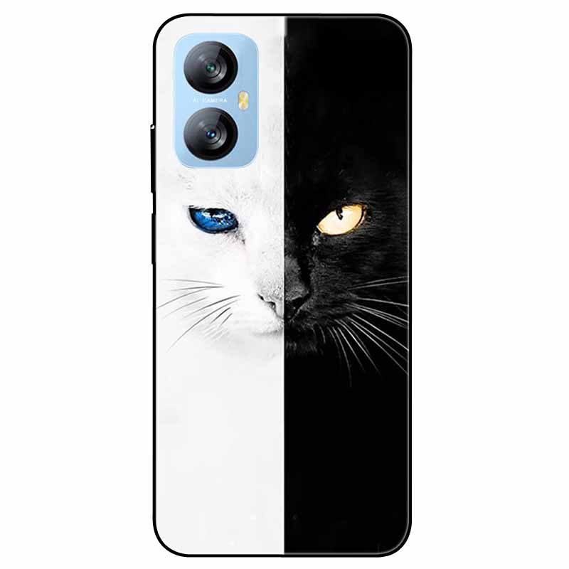 Für Blackview A52 Pro Hülle Handyhülle Stoßfeste Schwarz lackierte TPU Hülle für Blackview A52 Pro Silikon Weicher Bumper A52Pro Süß
