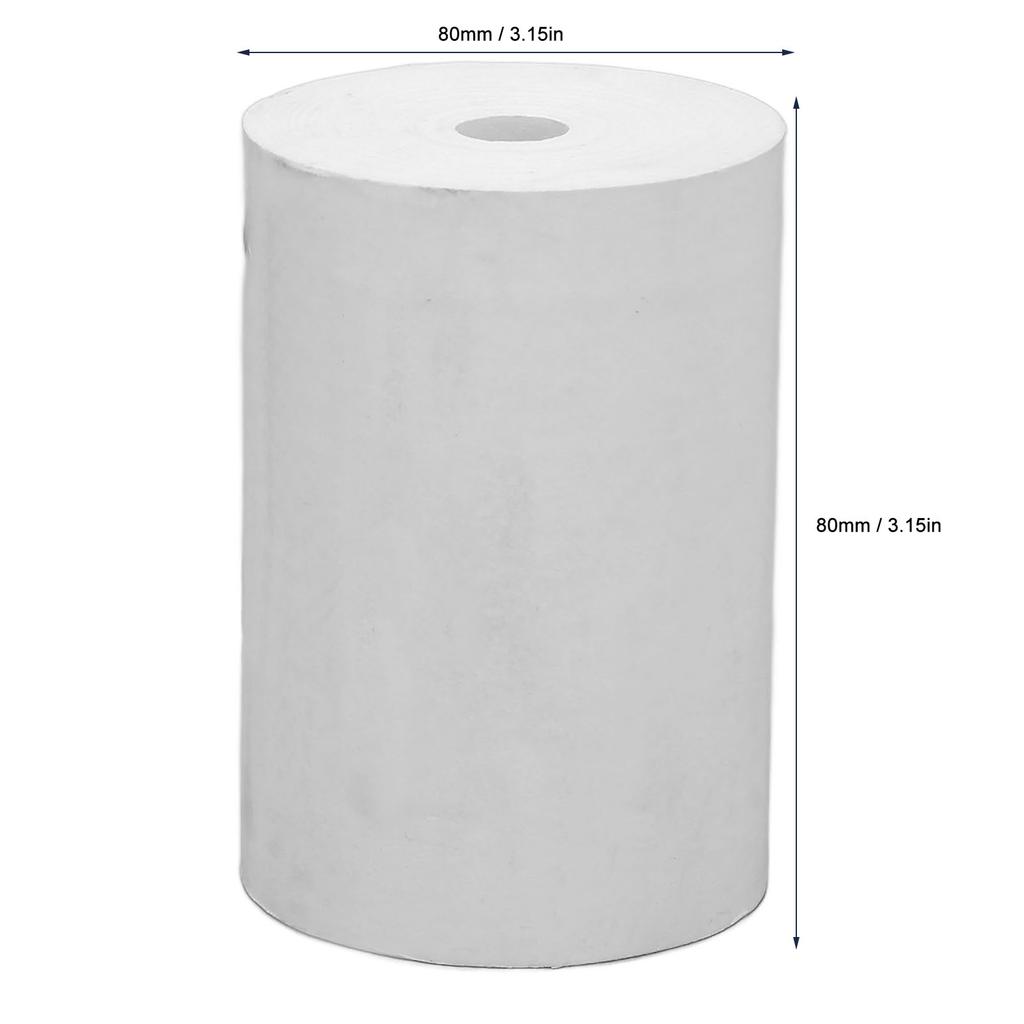 10 rolí termopapíru 80 mm Průhledný Hladký Prachotěsný Lehký Termopapír na účtenky