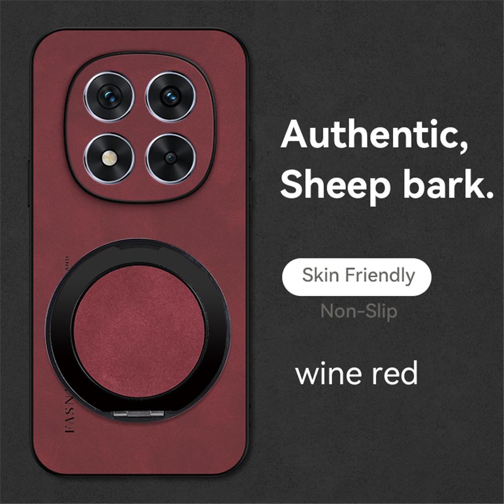 Luxusní magnetický kožený držák z ovčí kůže Pouzdro na telefon pro Xiaomi Redmi Note 14 15 Pro Plus 4G 5G Stojan Nárazuvzdorný kryt Fundas