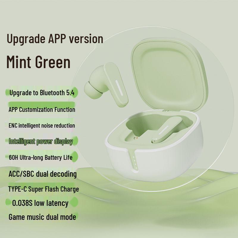 2025 Wireless Bluetooth Earbuds: Sports & Gaming, Long Battery, Low Latency, For Men & Women Students