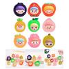Set of 9 Fruit Girl Resin Charm Set Phone Charm Attachments Unique Glowing Jewelry Pendant Suitable for Decorating Use