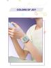 Sanda Colorful Minimalist Student Quartz Watch with 3D Scale and Waterproof Design