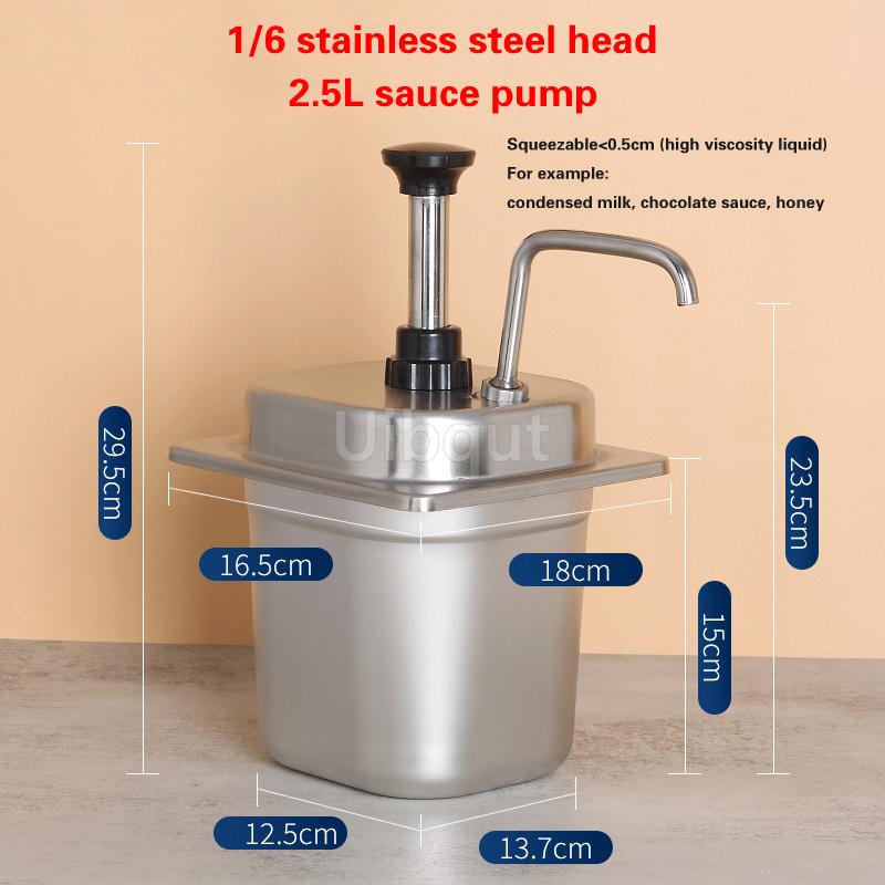 Condiment Pump Dispenser Syrup Fructose Squeeze Bottle Hand Pressed Plastic Sugar Press Sauce Pump Squeeze Milk Tea Shop Bottle