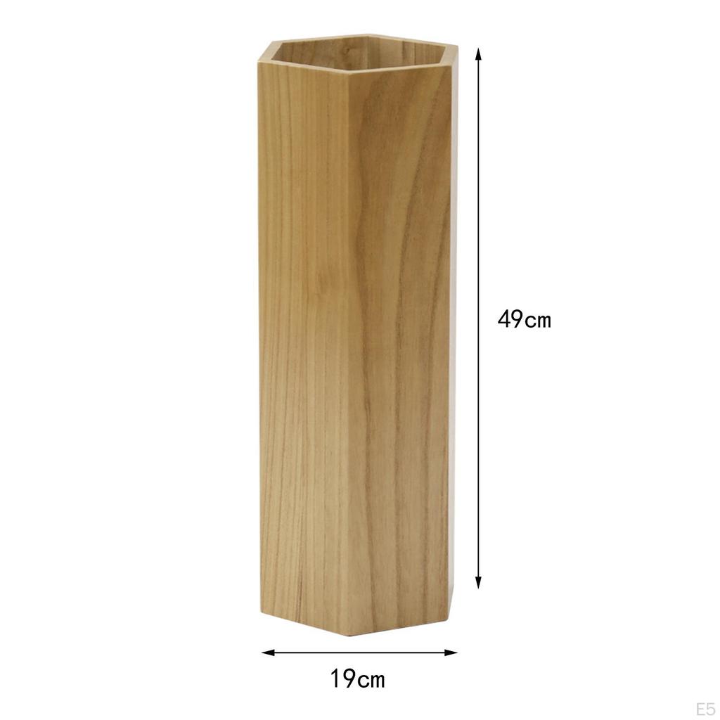 Elegant Wooden Umbrella Storage Solution for Home and Office