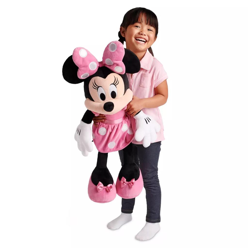 Disney Store Disney Minnie Mouse Plush, Large Pink, 27-inch, 2018 Model