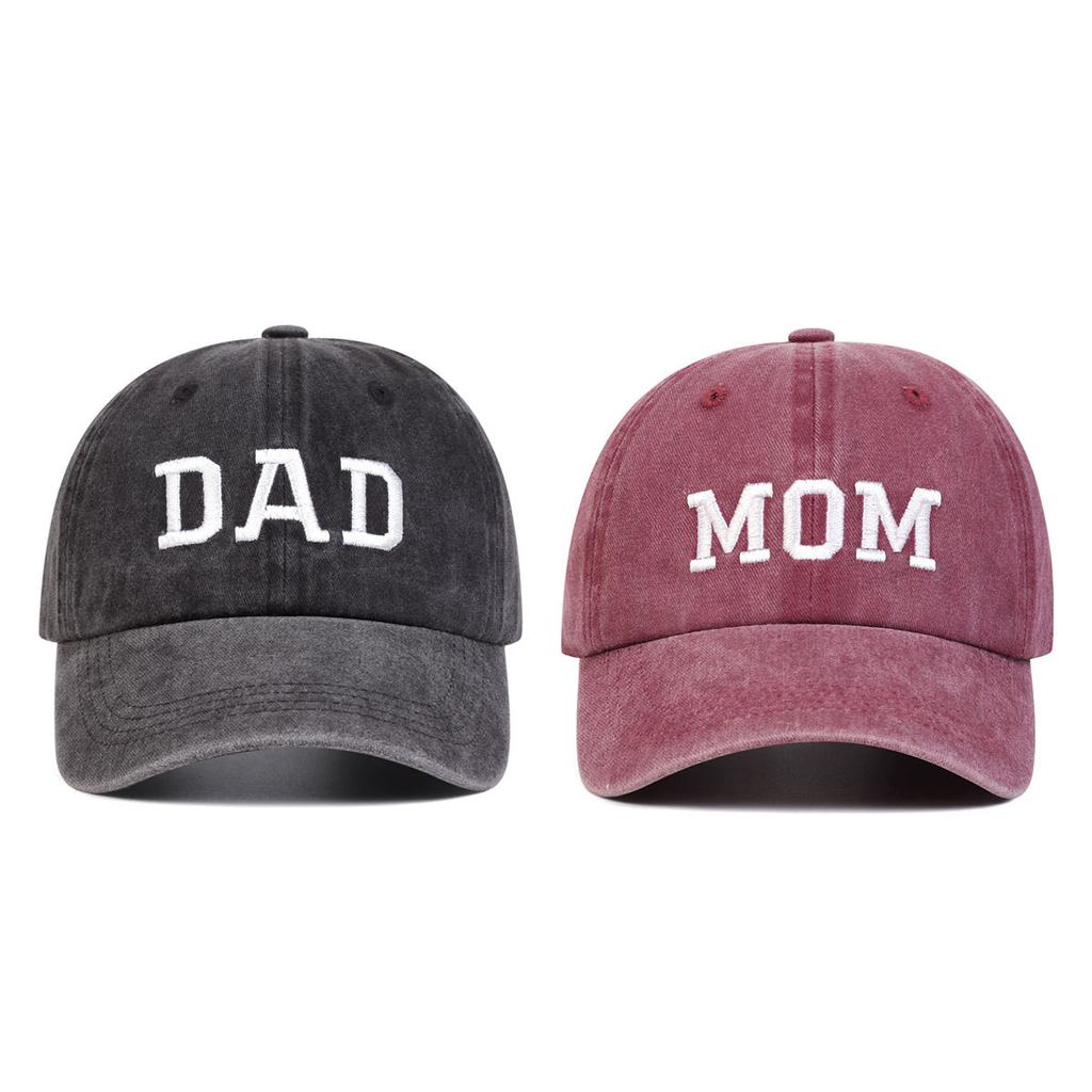 PAPPA MAMMA Brodert Baseballcaps Retro Sport Casual Andenekkhatt Solhatt