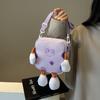 Süße Candy Farbe Cartoon Frauen Mini Umhängetasche Schulter Taschen Neue Mode Mädchen Geldbörse Kinder Weichen Tuch Plüsch Fell Clutch Handtasche