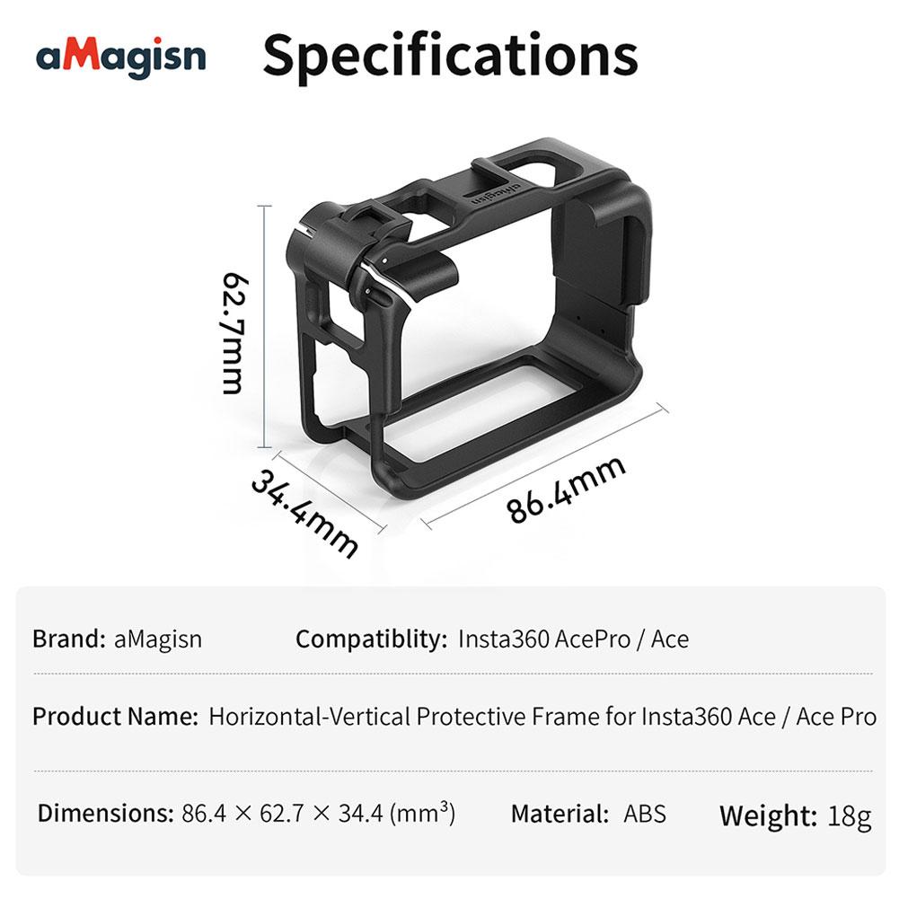 For Insta360 Ace Pro Rabbit Cage Case Horizontal And Vertical Shooting Protection Frame For Ace Action Camera Protection Cover