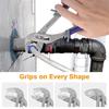 Universal Adjustable Pipe Wrenches Large Opening Pliers For 8Inch Water Pump Pliers Bathroom Wrench Plumbing Pipe Wrench