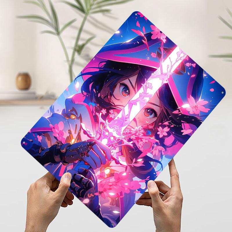 

Anime Girl With Sword Poster Customized Wall Art Vintage Metal Signs Retro Tin Plaque for Man Cave Office Decoration Room Decor 7.9x11.8In(20x30cm)