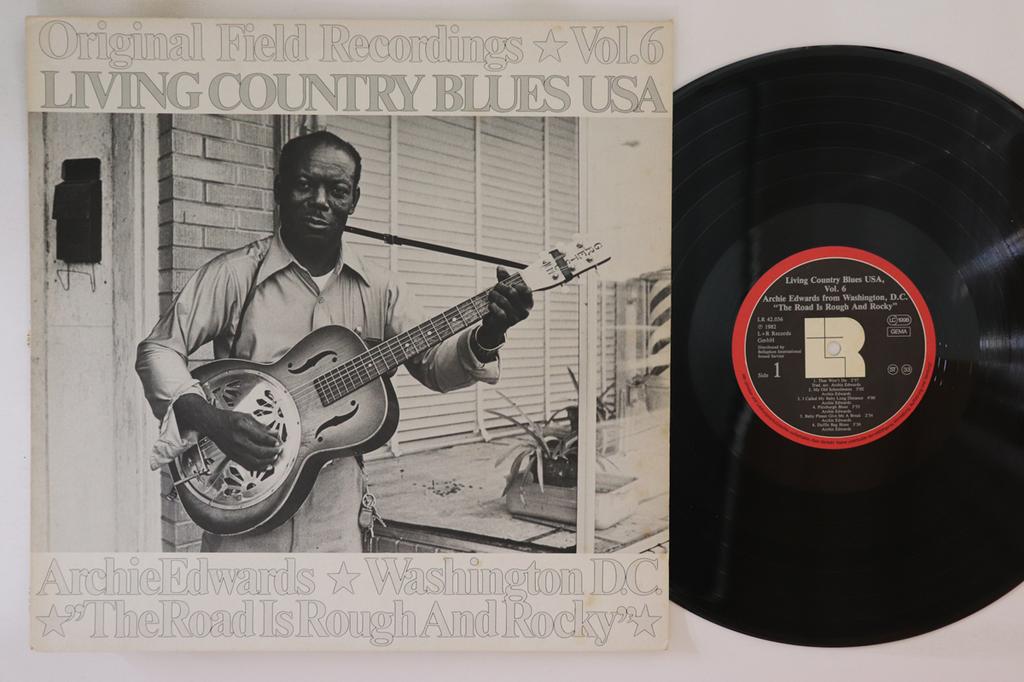 LP Record ARCHIE EDWARDS  Washington D.c. the Road Is Rough  LR42036 LR 1982 Germany Blues Used