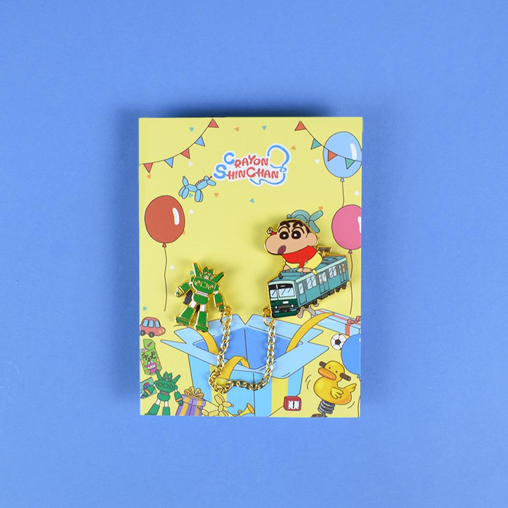 Iknowk Crayon Shin-Chan Party Time Chain Badge 4 Types