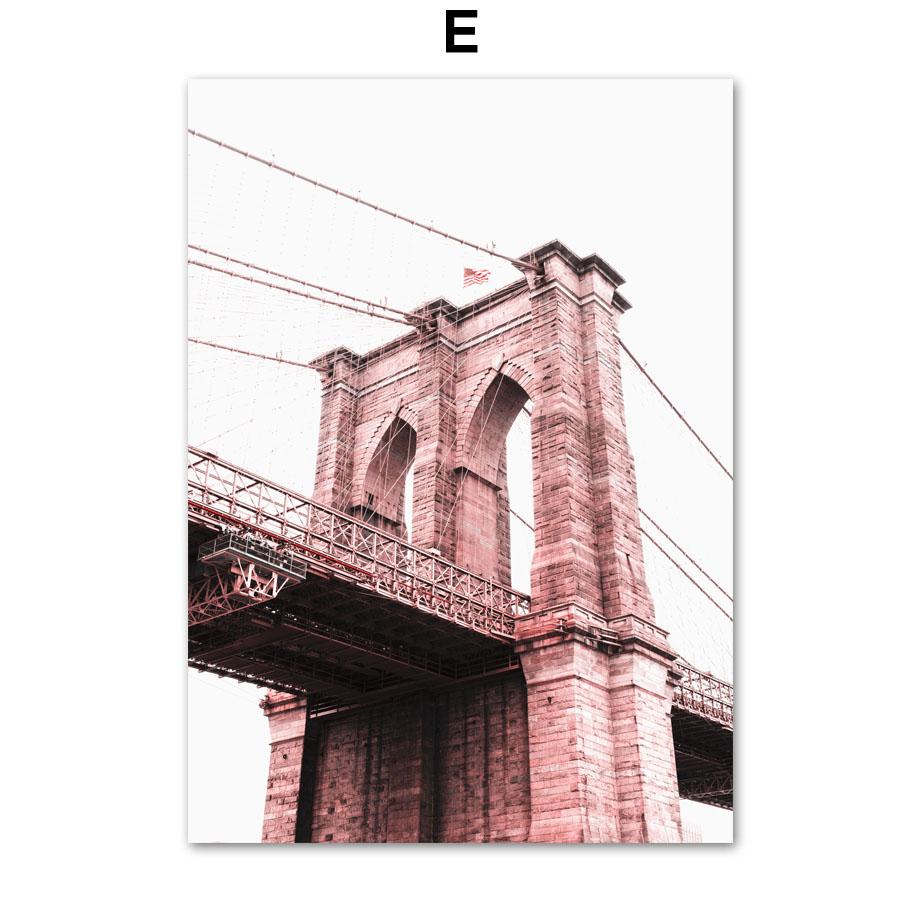 Tower Paris Church Bridge Portugal 28 Tram Street Wall Art Print Canvas Painting Nordic Poster Decor Pictures For Living Room