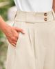 High-Waisted Fashion Casual Solid Color Shorts with Pockets for Women - Summer 2025 Collection