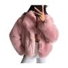 Women's Loose Lapel Faux Fur Coat, Fashion Solid Color Elegant Warm Furry Outwear For Women, European American Style Crossborder Female Jacket