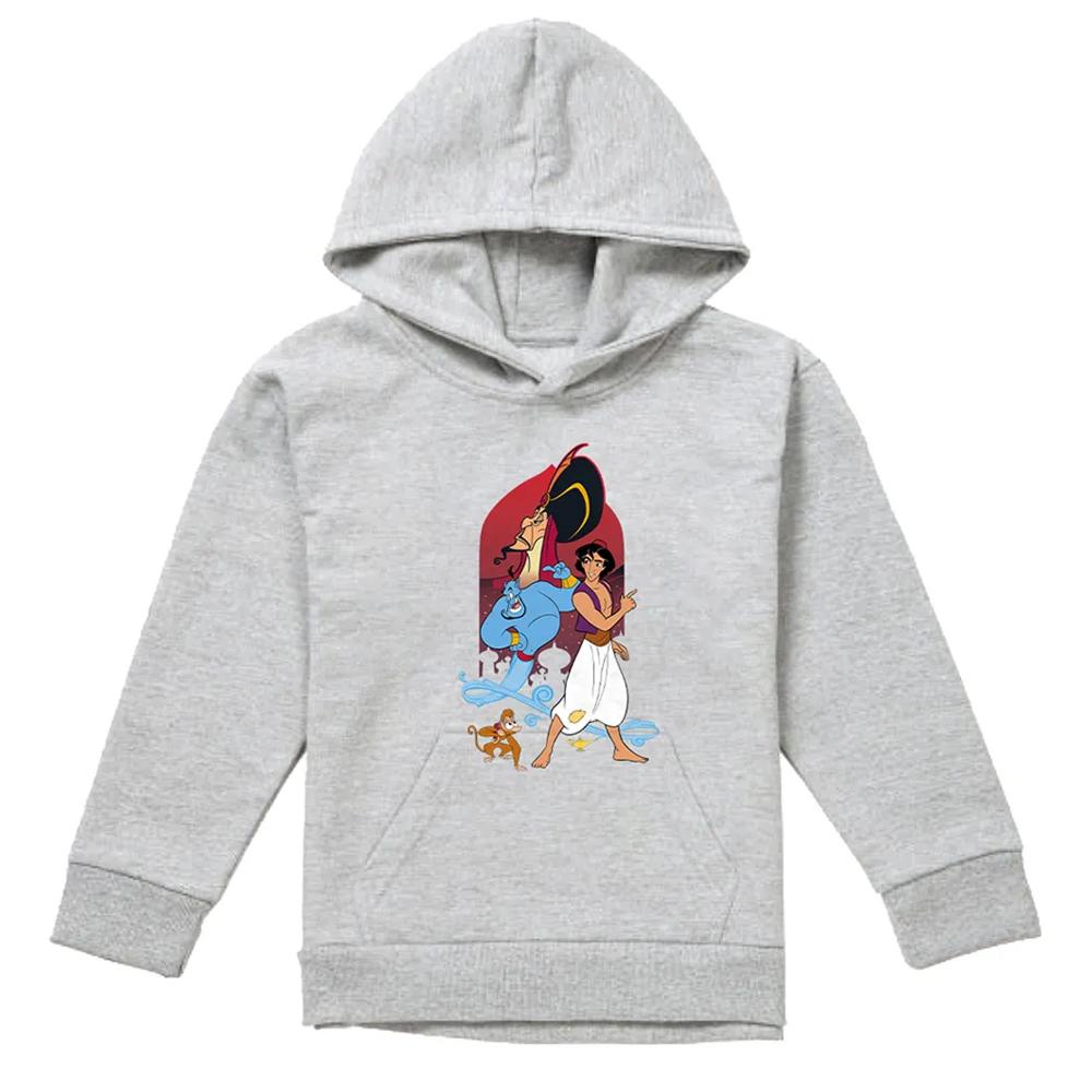 Aladdin Childrens/Kids Characters Pullover Hoodie