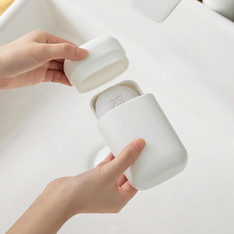 Portable soap case, soap box, soap holder, soap dish 01 Soap Case - White