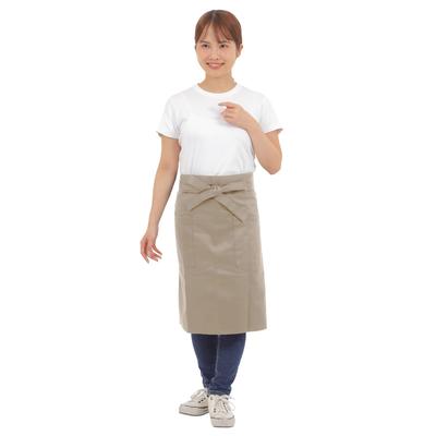 [smile Mode] Short Apron, Waist Apron, Work Apron, Half-Body Apron, Stylish, Solid Color, with Pockets, Unisex, Simple Design, Wrinkle-Resistant, for