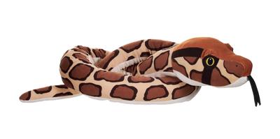 Wild Republic Snake Ball Python Plush Soft To the Made with Recycled W8 X D136 X H8cm Eco-Friendly Toy, Touch, Materials, (28523)