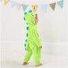 LOLANTA Dinosaur Kigurumi Baby Overalls Halloween Costume Christmas Costume for Boys and Light Green Sizes Kids' Girls, Flannel, 105-120