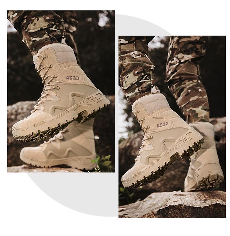 Men's Waterproof Russian Tactical Combat Boots - Wear-Resistant Non-Slip Hiking & Mountaineering Shoes