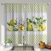 2 Pcs Kitchen Fruits Print Curtains  Suitable for Bedroom  Living Room Kitchen Decoration  Home Decoration  Window Decoration