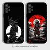 Japanese Bushido Samurai Phone Case For Samsung Galaxy A13,A21s,A22,A31,A32,A52,A53,A71,A80,A91 Soft Black Cover