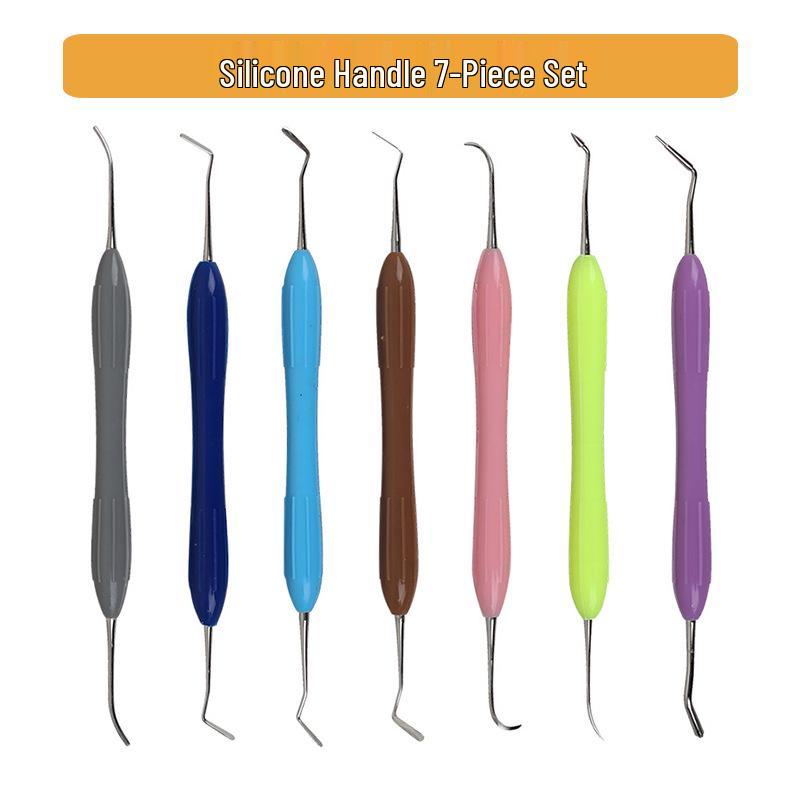 

Набор стоматологической смолы для пломбирования: Набор эстетических инструментов и нож-триммер из 7 предметов