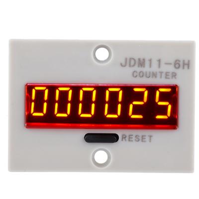 JDM11 6H No Voltage Counter 6 Digits Electronic LED Digital Display Counter RelayAC DC24V