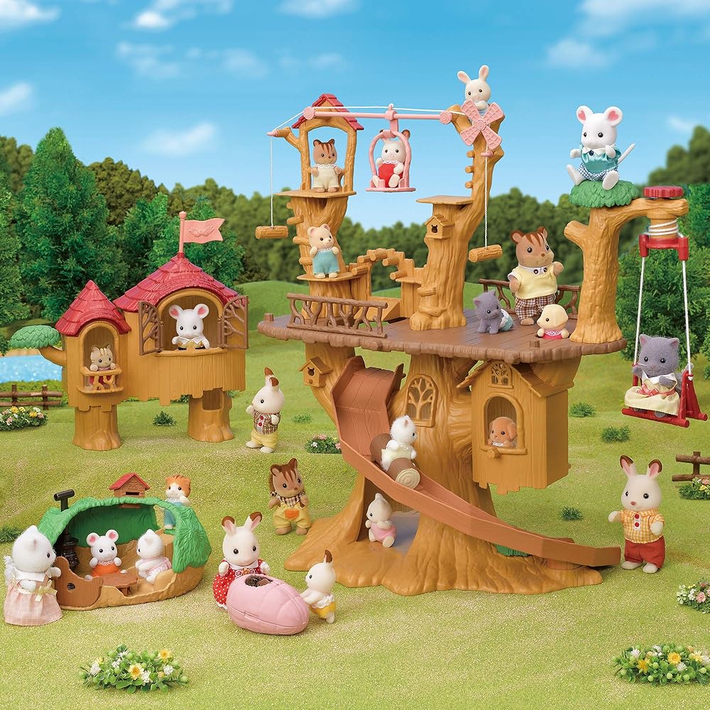 Sylvanian Families Family Trip Cute Ropeway Set Toy Dollhouse for Ages 3 and Up
