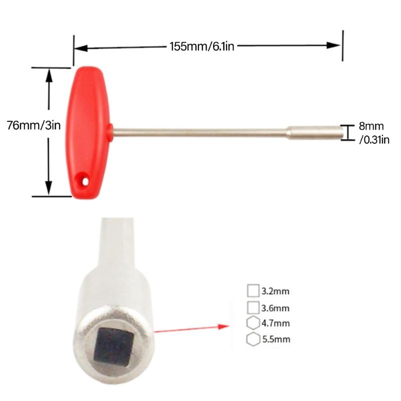 Hide Spoke Wrenches Cassettes Sprocket Removal Wrenches Cycling Repair Tool for Easy Bike Maintenances