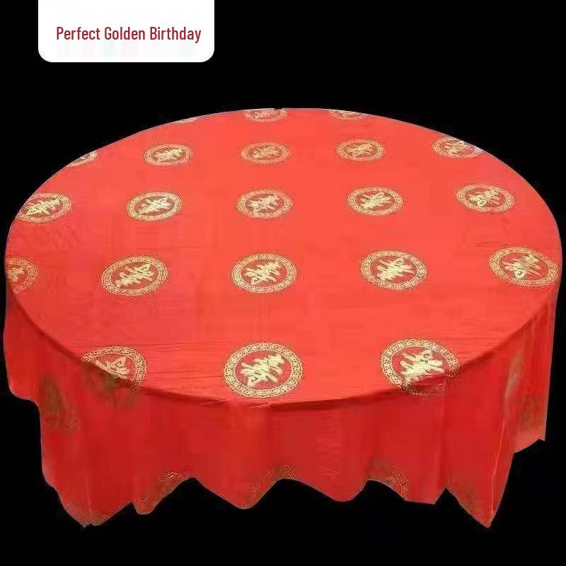 

Hanton Disposable Plastic Printed Tablecloth