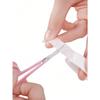 1pc Stainless Steel Eyebrow Trimming Scissors For Fake Eyelashes Trimming, Nose Hair, Beard, Facial Hair Removal Tool