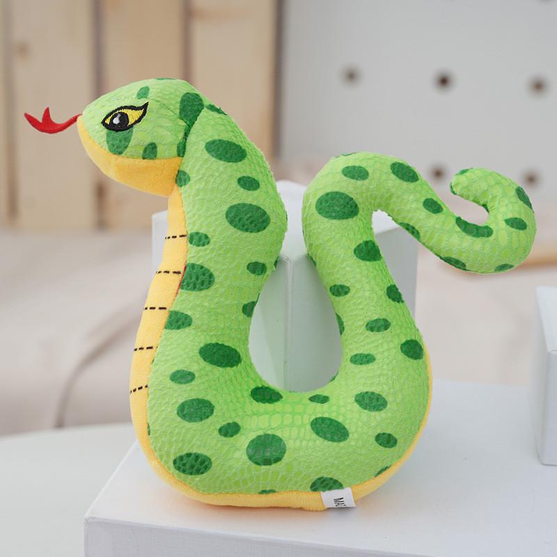 Adorable Year Of The Snake Plush Toy Charming Sequin Stuffed Animal For Kids