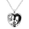 Ai Yazawa Osaki Nana Anime Glass Heart NecklaceDIY Handmade Creative For Women's Birthday Gift Jewelry