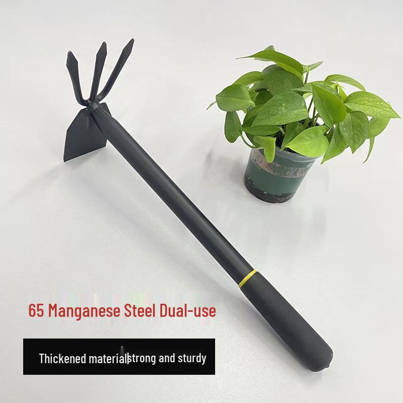 Manganese Steel Dual-Use Garden Hoe Head: Durable, All-Steel Tool for Planting Flowers and Vegetables