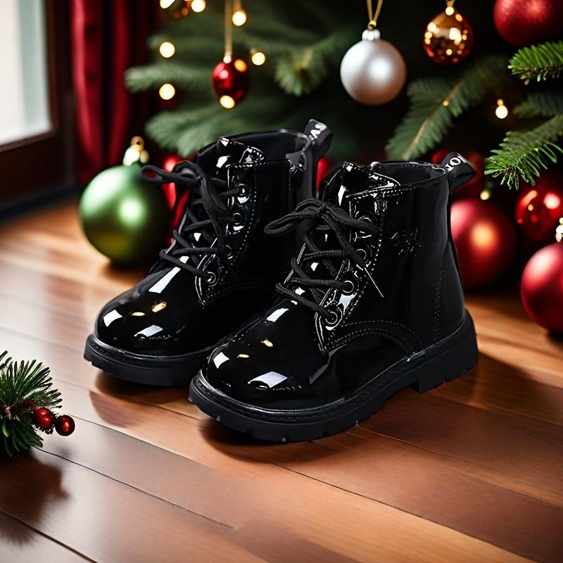 Mädchen Leichte Stiefeletten, Rutschfeste Gummisohle, Einfacher Schnürverschluss für Kleinkinder & Winter-Schuhwerk, Trendiges Kinder-Schuhwerk