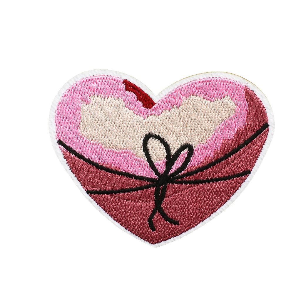 Dance Shoes Embroidery Cloth Sticker Butterfly Shell Patch Sticker Cherry Love Computer Embroidery Label Bag Decoration Chapter Boy