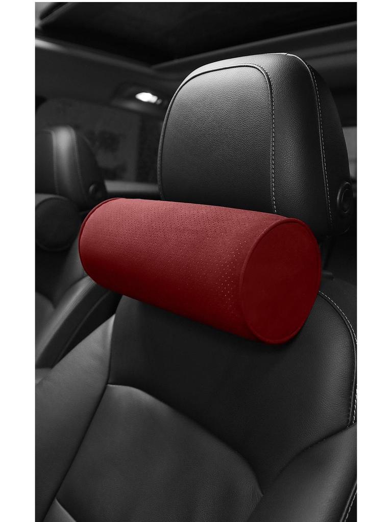 Uniwersalna Para Poduszek z Zamszu na Szyję i Podparcie Lędźwiowe do Fotela Samochodowego