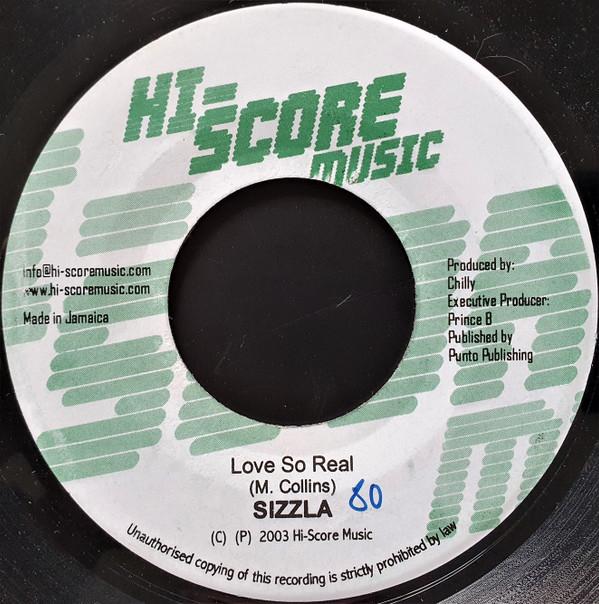 7inch Record SIZZLA / DAVID KING / RASTA YOUTH - Love So Real / Emptiness HS008 Hi-Score Music 2004 Sweden Reggae, Ska & Dub Used